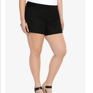 Torrid Black Lace Shorts